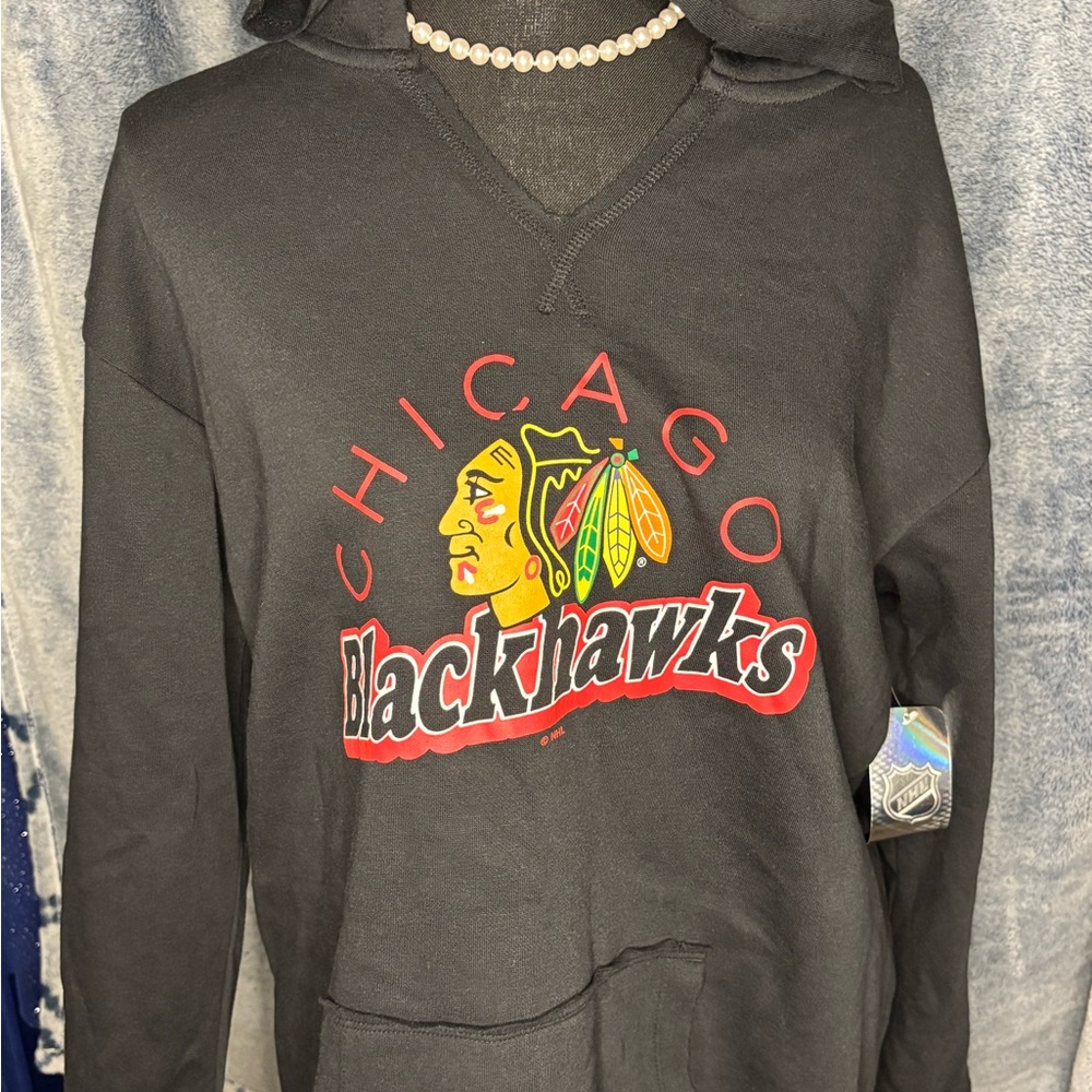 NHL Black Chicago Blackhawks Hoodie
